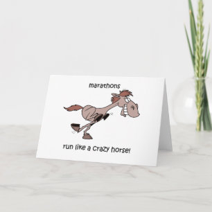 Funny marathon card