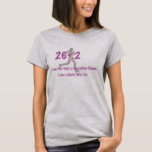 Funny marathon, I am a math wiz too Shirt Design