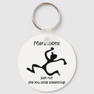 Funny marathon keychain