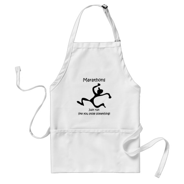 Funny marathon standard apron (Front)