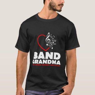 Funny Marching Band Grandma Music Lover Percussion T-Shirt
