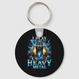 Funny marching band percussionist drumline keychain