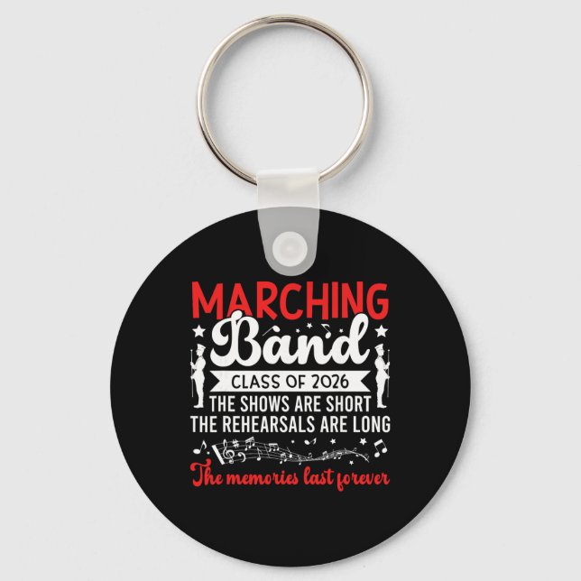 Funny Marching Band Senior 2026 Cl Of 2026  Keychain (Front)