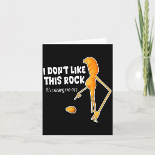 Funny Marcus The Worm Meme I Don't Like This Rock Card