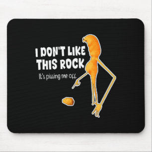 Funny Marcus The Worm Meme I Don't Like This Rock  Mouse Pad