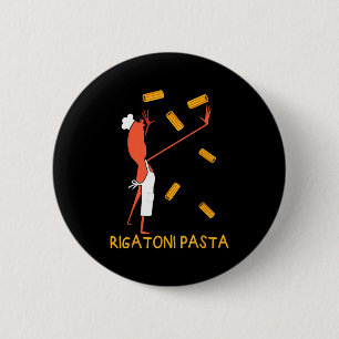 Funny Marcus The Worm Rigatoni Pasta 2 Inch Round Button