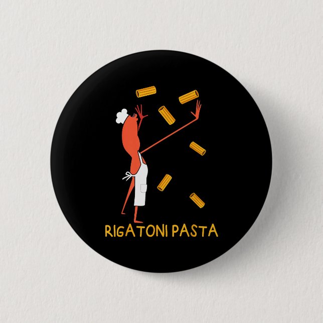 Funny Marcus The Worm Rigatoni Pasta  2 Inch Round Button (Front)