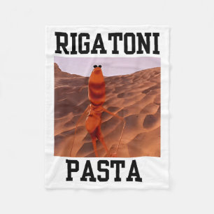 Funny Marcus The Worm Rigatoni Pasta Robert Meme T Fleece Blanket