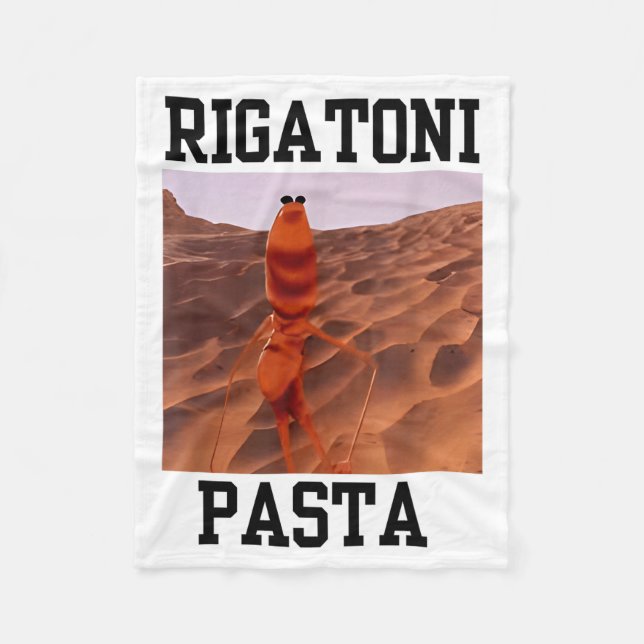Funny Marcus The Worm Rigatoni Pasta Robert Meme T Fleece Blanket (Front)