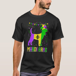 Funny Mardi Gras Beagle Dog Dad Mom Mardi Gras Pre T-Shirt