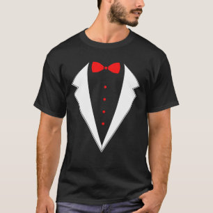 Funny Mardi Gras Bow Tie Costume T-Shirt