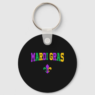 Funny Mardi Gras Carnival Costume For Men And Wome Keychain