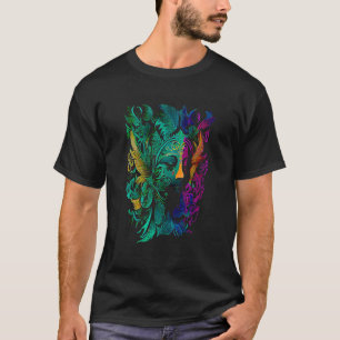 Funny Mardi Gras Carnival parade with beads party  T-Shirt