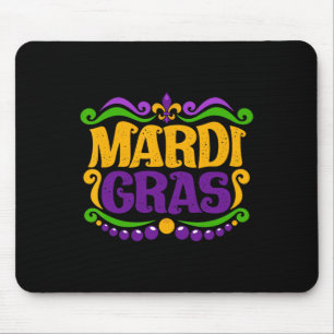 Funny Mardi Gras Costume Mask On Festival Mardi Gr Mouse Pad
