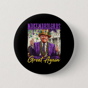 Funny Mardi Gras Donald Trump Mardi Gras American  2 Inch Round Button