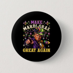 Funny Mardi Gras Donald Trump Mardi Gras American  2 Inch Round Button