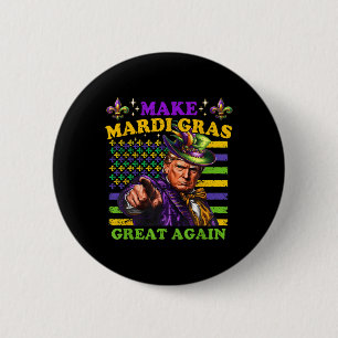 Funny Mardi Gras Donald Trump Mardi Gras American 2 Inch Round Button
