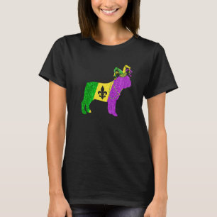 Funny Mardi Gras French Bulldog Dog Mardi Gras Hat T-Shirt