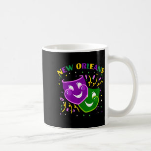 Funny Mardi Gras Mask Louisiana New Orleans Carniv Coffee Mug