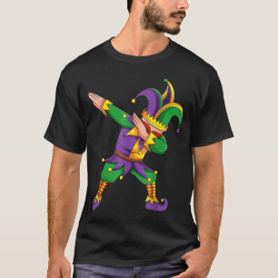 Funny Mardi Gras Outfit Dabbing Jester New Orleans T-Shirt