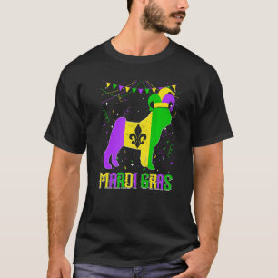 Funny Mardi Gras Pug Dog Dad Mom Mardi Gras Premiu T-Shirt