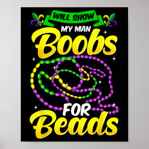 Funny Mardi Gras Shirt For Men  Poster