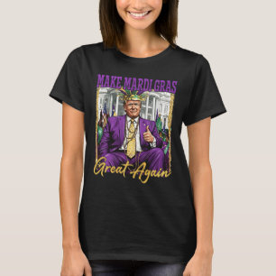 Funny Mardi Gras Trump 2026 Fat Tuesday Carnival M T-Shirt