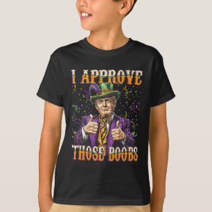 Funny Mardi Gras Usa I Approve Those Breast T-Shirt