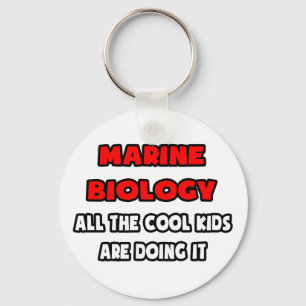 Funny Marine Biologist Shirts and Gifts Keychain