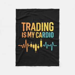 Funny Market For Trader Dad, Trading Quotes Stocks Fleece Blanket