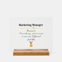 Funny Marketing Manager Appreciation