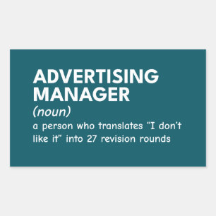 Funny Marketing Manager Definition Sticker