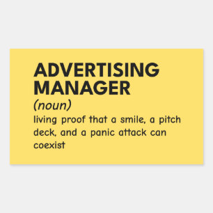 Funny Marketing Manager Definition Sticker
