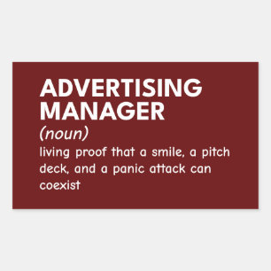 Funny Marketing Manager Definition Sticker
