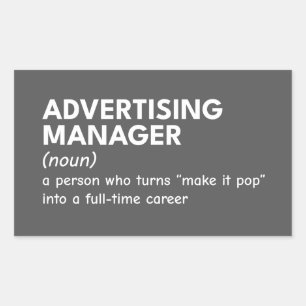 Funny Marketing Manager Definition Sticker