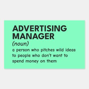 Funny Marketing Manager Definition Sticker