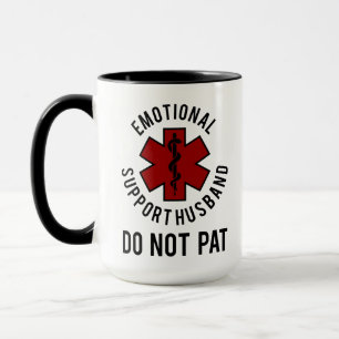 Funny Marriage Emotional Support Husband Humour Gi Mug