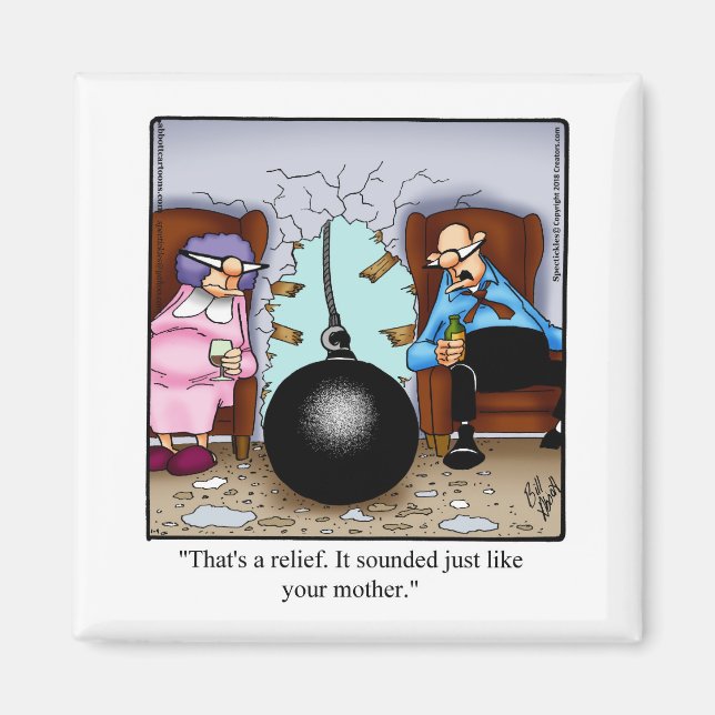 Funny Marriage Humour Refrigerator Magnet  (Front)