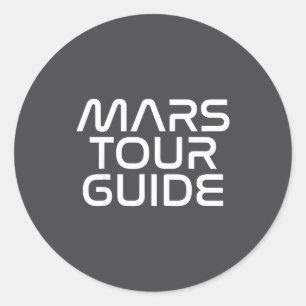 Funny Mars Birthday Gift Mens Womens Joke Quote Da Classic Round Sticker