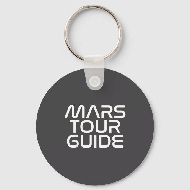 Funny Mars Birthday Gift Mens Womens Joke Quote Da Keychain (Front)