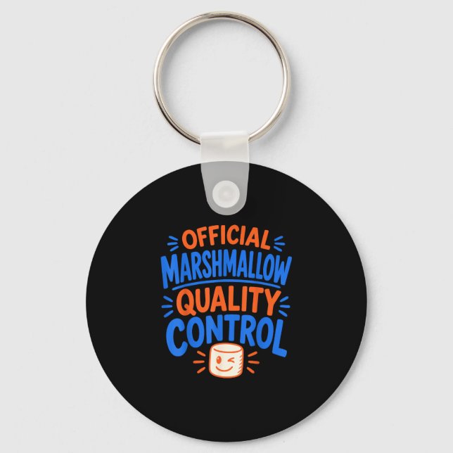 Funny marshmallow  keychain (Front)