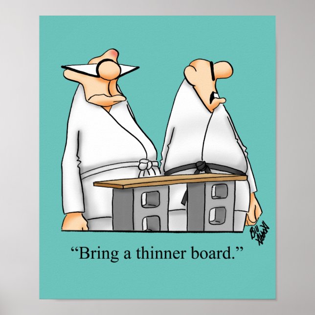 Funny Martial Arts Humor Poster (Front)
