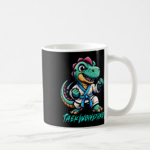 Funny Martial Arts Karate Taekwondo Dino Animal Cu Coffee Mug