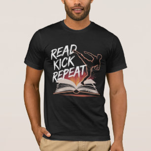 Funny Martial Arts Reader Karate Taekwondo Kick T-Shirt