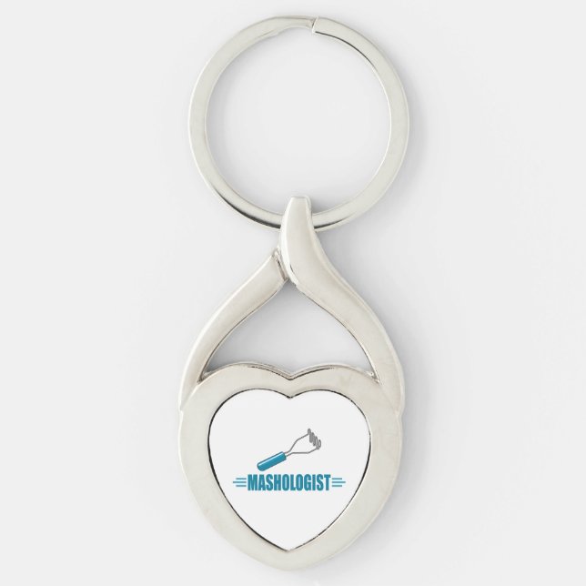 Funny Mashed Potato Keychain (Front)