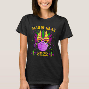 Funny Mask And Face Mask Awesome Mardi Gras Outfit T-Shirt