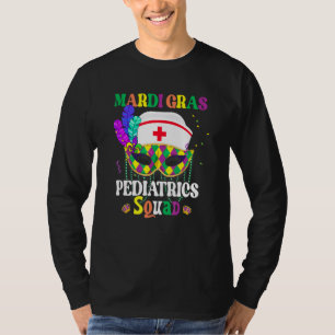 Funny Mask This Pediatrics Nurse Mardi Gras Festiv T-Shirt