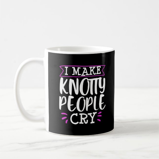 Funny Massage Therapist Masseuse Knotty Graduation Coffee Mug (Left)