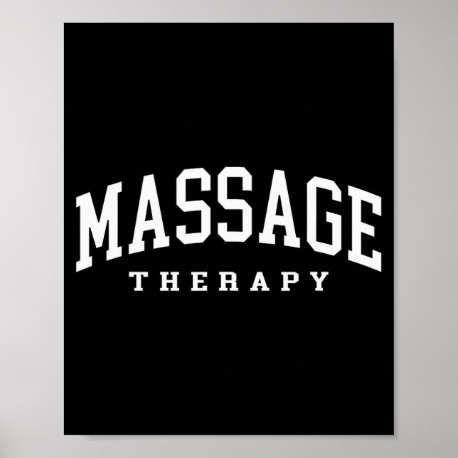 Funny massage therapist muscle therapy funny poster (Front)