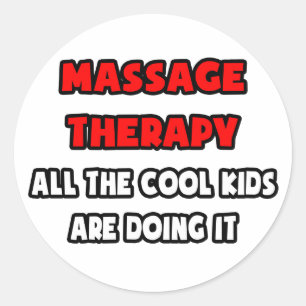 Funny Massage Therapist Shirts and Gifts Classic Round Sticker